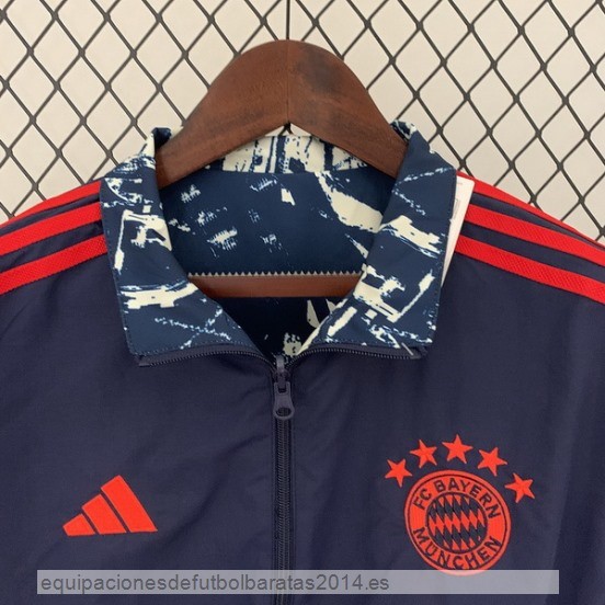 Nuevo Rompevientos Bayern Munich 23/24 Azul Marino Rojo Baratas